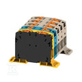 Blok zacisku przelotowego, PUSH IN, Ciemnobeżowy, 50 mm2, 150 A, 1000 V, liczba przyłączeń: 10, A2C 50/70 3FT-N-FE-DM
