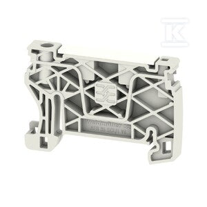 Wspornik końcowy, Jasnoszary, TS 35, V-0, Wemid, Szerokość: 6 mm, 130 °C, AEB 35 SCL/1 V0 GY DL