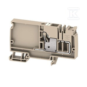 Zacisk rozdziału potencjału, PUSH IN, beżowy, Ciemnobeżowy, 10 mm2, 57 A, 800 V, liczba przyłączeń: 1, liczba poziomów: 1, AAP12 10 LO WT