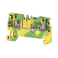 Zacisk PE, PUSH IN, zielony / żółty, 1.5 mm2, 500 V, liczba przyłączeń: 2, liczba poziomów: 1, TS 35, V-0, Wemid, A2C 1.5 PE DL