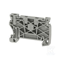 Wspornik końcowy, Jasnoszary, TS 35, V-0, Wemid, Szerokość: 6 mm, 130 °C, AEB 35 SCL/1 V0 GY