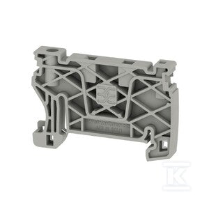 Wspornik końcowy, Jasnoszary, TS 35, V-0, Wemid, Szerokość: 6 mm, 130 °C, AEB 35 SCL/1 V0 GY