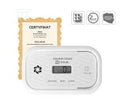 Czujnik czadu "EL HOME" CD-18A2v2300/B - certyfikat CNBOP-PiB - wyrób budowlany, DC 3V (2x LR6), LCD, 2 lata gwarancji, test 300 ppm