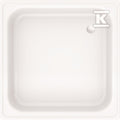 Brodzik stalowy SACHA 80x80