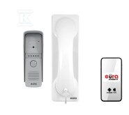Wideodomofon „EURA” VDP-50A3 „PROXIMA” biały – unifon z WiFi, obsługa 1 wejścia, aplikacja Eura Connect
