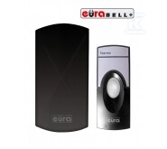 Dzwonek bezprzewodowy "EURA" WDP-05A3 - czarny, kodowany możliwość rozbudowy, zasilanie 230V/50 Hz