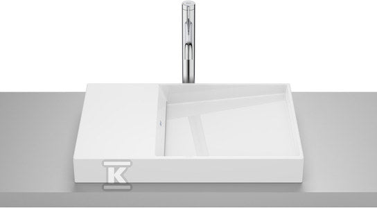 Umywalka HORIZON nablatowa, DASH 60x38 cm BIAŁY POŁYSK