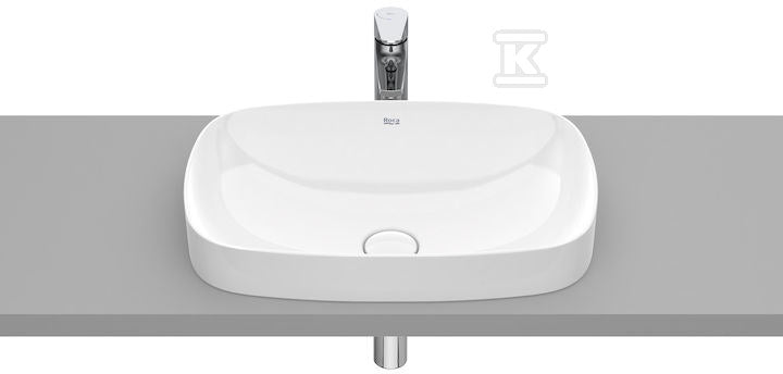 Umywalka INSPIRA SOFT 550x370 H75 FINECERAMIC ® BIAŁY POŁYSK