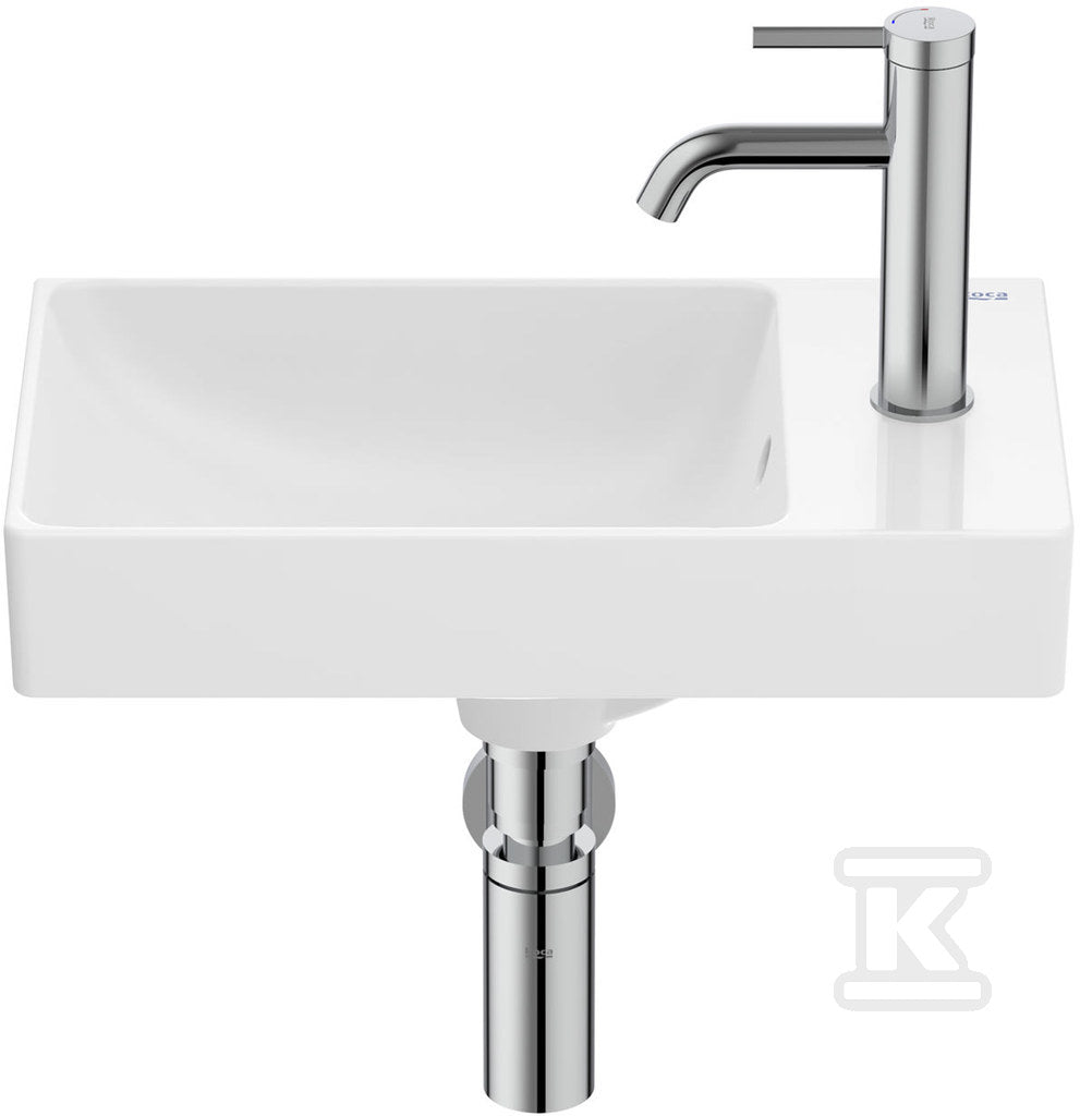 Umywalka ONA ścienna 45x26 cm CPT Fineceramic® BIAŁY POŁYSK