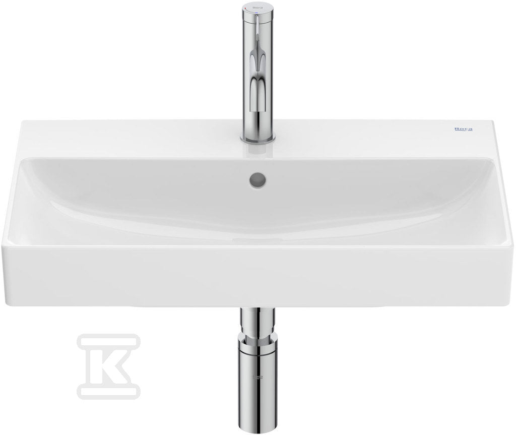 Umywalka ONA ścienna 60x36 cm CPT Fineceramic® BIAŁY POŁYSK