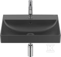 Umywalka ONA ścienna 55x46 cm Fineceramic® CZARNY MAT