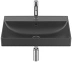 Umywalka ONA ścienna 55x46 cm Fineceramic® CZARNY MAT