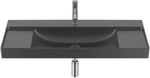 Umywalka ONA ścienna 55x46 cm Fineceramic® CZARNY MAT