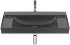 Umywalka ONA ścienna 55x46 cm Fineceramic® CZARNY MAT
