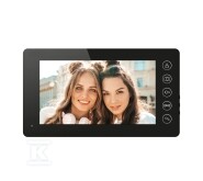 Monitor "EURA" VDA-05A3 black - LCD 7" otwieranie 2 wejść, pamięć