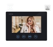 Monitor "EURA" VDA-42A3 "CONNECT+" - czarny, 7", otwieranie 2 wejść, AHD