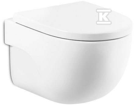 Miska WC MERIDIAN COMPACTO podwieszana RIMLESS 48 cm Supraglaze®