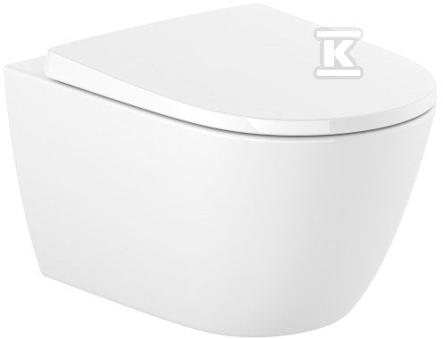 Miska WC ONA podwieszana Rimless 53 cm Supraglaze®