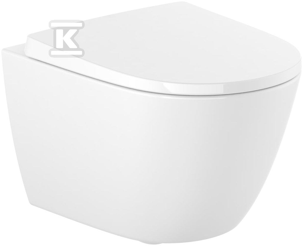 Miska WC ONA podwieszana Rimless CPT 48 cm biały połysk