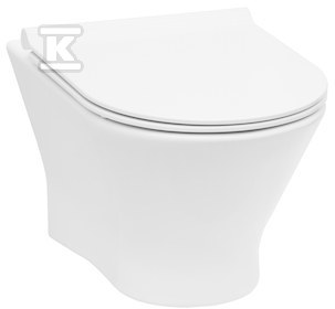 Zestaw Miska WC NEXO podwieszana Rimless + deska wolnoopadajaca slim duroplast