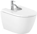 Umywalka ONA ścienna 80x46 cm Fineceramic® BIAŁY POŁYSK