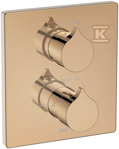 Bateria termostatyczna prysznicowa INSIGNIA rose gold podtynkowa do Rocabox