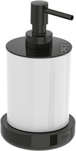 Dozownik szklany stojący Titanium black