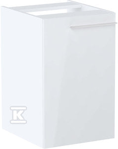 Moduł boczny z koszem Cargo ELLA 40 cm, biały połysk