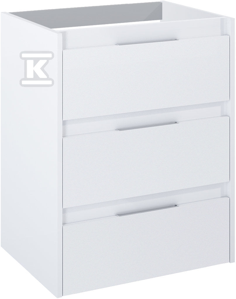 Szafka łazienkowa ALPINE 120 cm z 6 szufladami, do kompletacji z umywalką Victoria lub blatem, biały połysk