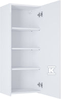 Kolumna łazienkowa EXTRA niska z 1 drzwiami standard (31,6), biały połysk