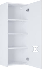 Kolumna łazienkowa EXTRA niska z 1 drzwiami standard (31,6), biały połysk