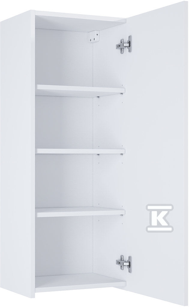 Kolumna łazienkowa EXTRA niska z 1 drzwiami standard (31,6), biały połysk