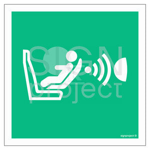System detekcji obecności i położenia fotelika dziecięcego (CPOD), 25 x 25 cm, TS - płyta TD fotoluminescencyjna