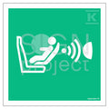System detekcji obecności i położenia fotelika dziecięcego (CPOD), 50 x 50 cm, KS - folia podłogowa fotoluminescencyjna