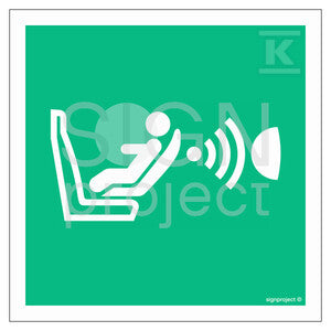 System detekcji obecności i położenia fotelika dziecięcego (CPOD), 35 x 35 cm, PS - płyta sztywna 1mm fotoluminescencyjna