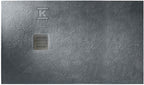 Brodzik TERRAN prostokątny 1600 x 700 mm syfon w kpl szary łupek