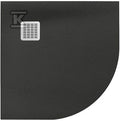 Brodzik TERRAN 1/4 koła 900x900 mm R550 onyks