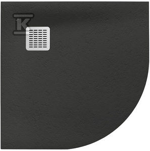 Brodzik TERRAN 1/4 koła 900x900 mm R550 onyks