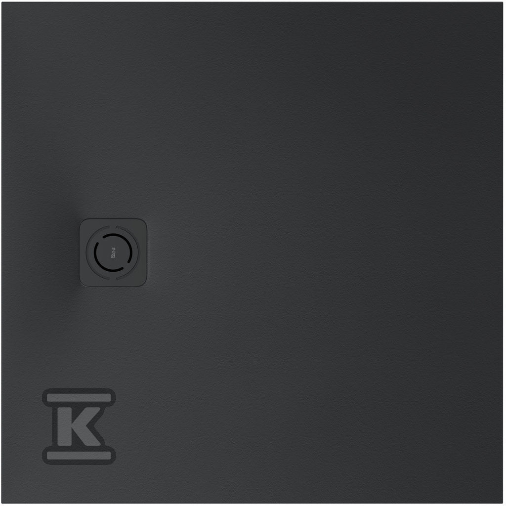 Brodzik MAGMA prostokątny Stonex® 900 x 900 mm, niski syfon w komplecie, osłona w kolorze brodzika, kolor czarny