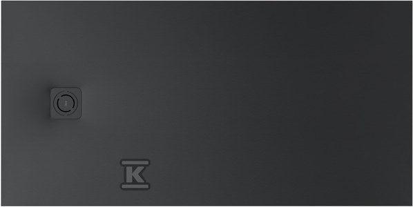 Brodzik MAGMA prostokątny Stonex® 1600 x 800 mm, niski syfon w komplecie, osłona w kolorze brodzika, kolor czarny