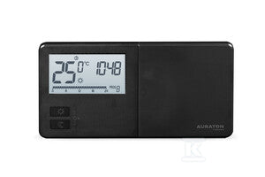 Regulator temperatury AURATON Tucana czarny - tygodniowy, przewodowy, czarny, (następca modelu 2025)