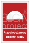 Przeciwpożarowy zbiornik wody, 40 x 59,4 cm, PN - płyta sztywna 1mm