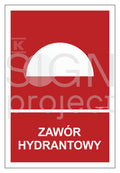 Zawór hydrantowy, 10 x 14,8 cm, PN - płyta sztywna 1mm