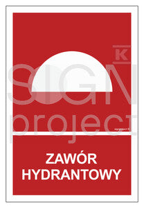 Zawór hydrantowy, 40 x 59,4 cm, KN - folia podłogowa