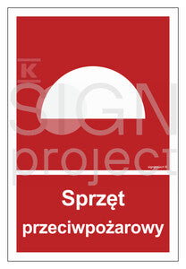 Sprzęt przeciwpożarowy, 10 x 14,8 cm, KS - folia podłogowa fotoluminescencyjna