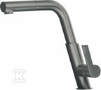 Bateria kuchenna z wyciąganą wylewką Silia, titanium
