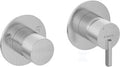 Bateria prysznicowa Silia, stal szczotkowana, podtynkowa pozioma z przełącznikiem natrysku