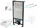 Zestaw WC podtynkowy Vital 6 w 1, chrom, biały