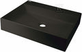 Umywalka granitowa stawiana na blat - 500x400 mm Correo, nero