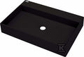 Umywalka granitowa nablatowa Correo, nero